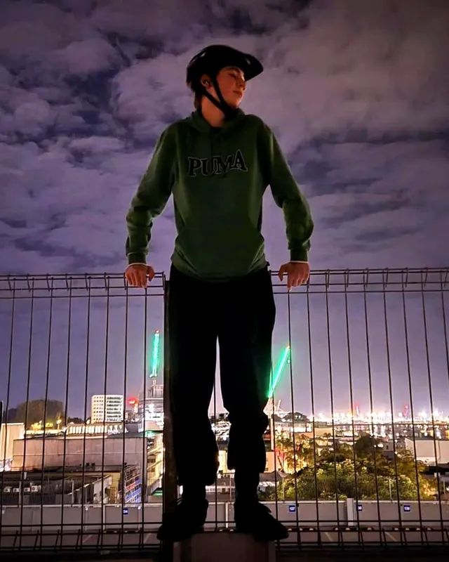 Jack Loader out biking — off the clock.